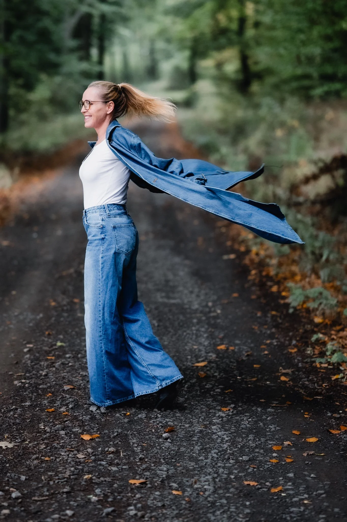 Minishooting mit Unternehmerin im Tageslicht